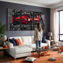 Ferrari Pit Stop Canvas Wall Art – Precision and Speed