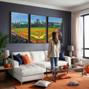 Wrigley Field Chicago Cubs Panoramic Canvas Print –