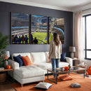 Chicago Dome Stadium Wall Art Canvas Print – Framed Modern