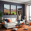 Cleveland Browns Stadium Wall Art Canvas Print – Framed NFL