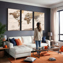 World Map Canvas Print – Framed Detailed Map of the World