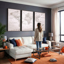 World Map Canvas Print – Detailed Map of the World Wall Art