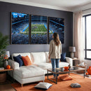 Detroit Lions Stadium Wall Art Canvas Print, Football Field