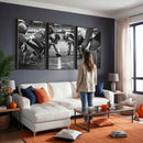 American Football Wall Art Canvas Print Framed Stadium Sport