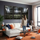 American Football Stadium Wall Art Canvas Print, Stadium