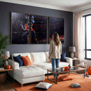 American Football Wall Art Canvas Print, Stadium Sport Wall