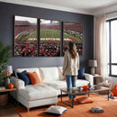Wisconsin Badgers Team Print Canvas - Madison Camp Randall