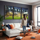 Columbus Crew Stadium Match Triple Canvas Wall Art - Dynamic