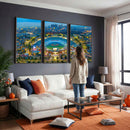 Los Angeles Dodgers Wall Art Canvas, Dodger Stadium Wall Art