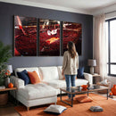 Houston Rockets Basketball Team Print Canvas- Houston Toyota