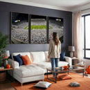 Beaver Stadium Night Game Triple Canvas Wall Art - Penn