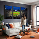 Truist Park Night Game Canvas Art - Atlanta Braves Stadium