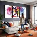 Colorful Golfer Swing Wall Art Canvas Print - Ready to Hang,
