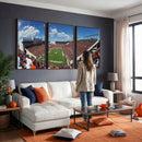 Virginia Tech Hokies Football Team Print - Blacksburg Lane
