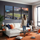Memphis Tigers Football Team Print - Memphis Simmons Bank