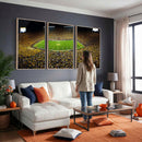 Stadium in Michigan Wall Art Canvas Print, Framed American