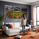 Yankee Stadium New York Wall Art Print | 3-Panel Canvas