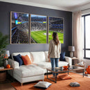 Tottenham Hotspur Stadium Canvas Print, Match Day Triple