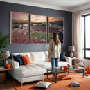 Indiana Memorial Stadium Wall Art Canvas Print, Framed