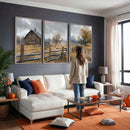 Rustic Autumn Farmhouse Wall Art Canvas Print – Serene