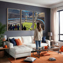 Chicago Dome Stadium Wall Art Canvas Print – Framed Modern