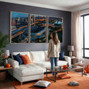Chicago Bears Soldiers Field Wall Art Canvas Print – Framed