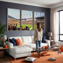 Cleveland Browns Stadium Wall Art Canvas Print – Framed NFL