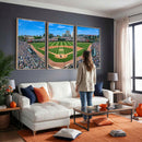 Wrigley Field Baseball Stadium Canvas Wall Art – Packed