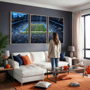 Detroit Lions Stadium Wall Art Canvas Print, Football Field