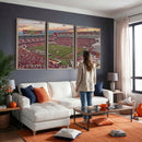 Donald W. Reynolds Razorback Stadium Wall Art Canvas Print –