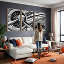 Vintage Antique Airplane Wall Art Canvas Print