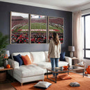 Wisconsin Badgers Team Print Canvas - Madison Camp Randall