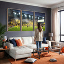 Columbus Crew Stadium Match Triple Canvas Wall Art - Dynamic