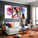 Colorful Golfer Swing Wall Art Canvas Print - Ready to Hang,