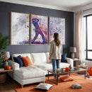 Watercolor Golf Swing Wall Art Canvas Print | Vibrant