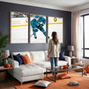 San Jose Sharks Ice Hockey Player Wall Art Canvas Print