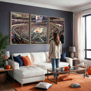 United Center Chicago Bulls Stadium Wall Art Canvas Print