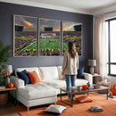 University of Michigan Wolverines Print Canvas, Football