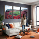 Cincinnati Bearcats Football Team Print - Nippert Stadium Wall Art Canvas Print