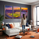 The Louisiana State University Tigers Football Team Print -