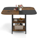 47.5 inch Modern Dining Table Square Kitchen Table with Mix-colored Tabletop by LJGDeals