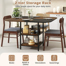 47.5 inch Modern Dining Table Square Kitchen Table with Mix-colored Tabletop by LJGDeals