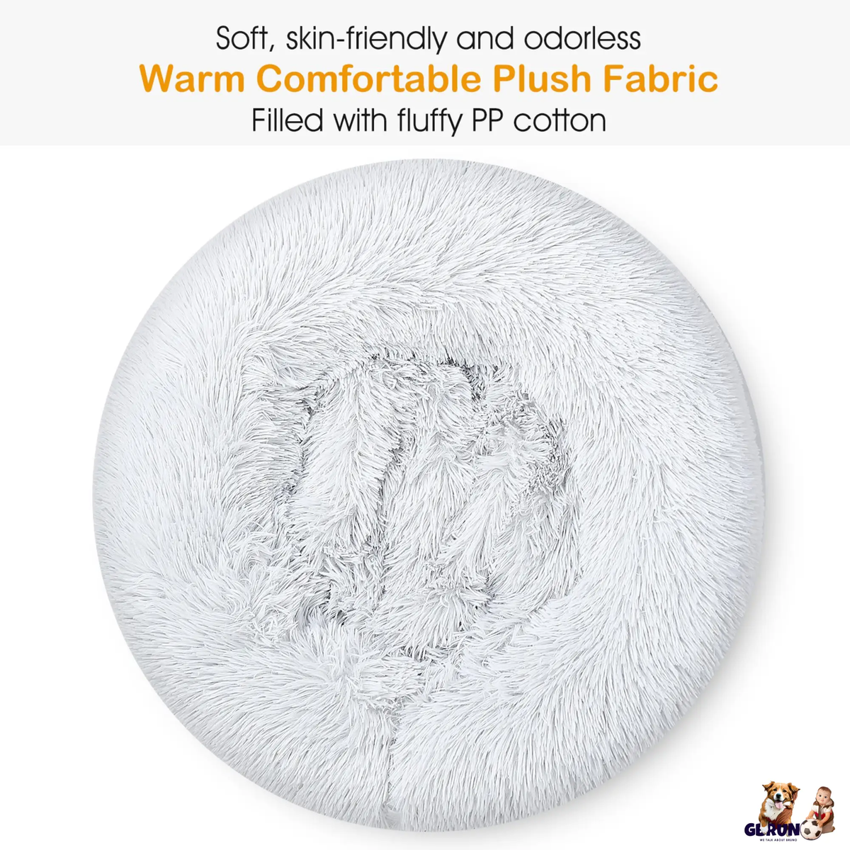 Pet Dog Bed Soft Warm Fleece Puppy Cat Bed Dog Cozy Nest Sofa Bed Cushion For S/M Dog, photo 3 of 14