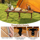 Folding Lightweight Aluminum Camping Table with Wood Grain-L by LJGDeals