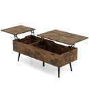 47 Inch Lift Top Coffee Table with 2 Hidden Compartments by LJGDeals