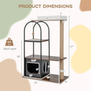 47 Inch Tall Cat Tree Tower Top Perch Cat Bed with Metal Frame by LJGDeals