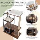47 Inch Tall Cat Tree Tower Top Perch Cat Bed with Metal Frame by LJGDeals