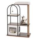 47 Inch Tall Cat Tree Tower Top Perch Cat Bed with Metal Frame by LJGDeals