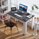47 Inches Dining Table for Kitchen and Dining Room-Dark Gray