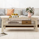 47 Inches Accent Rectangular Coffee Table for Living Room by LJGDeals